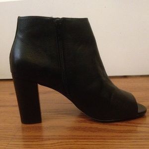 Open toe ankle boots