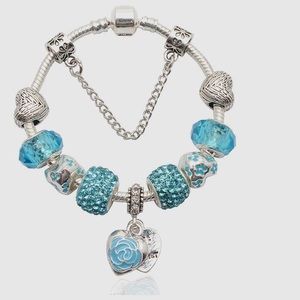 PANDORA BRACELET & CHARMS * NOT AUTHENTIC *