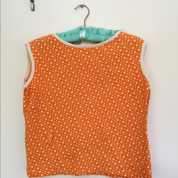 Vintage Tops - 🍊BOGO!!🎈 Vintage Orange Dotted Top Vintage Tops - 🍊BOGO!!🎈 Vintage Orange Dotted Top