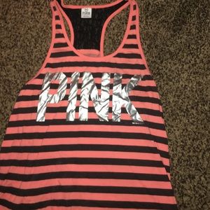 pink tank top