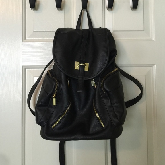 Leather backpack