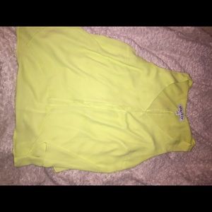 Neon Green Flowy Tank Top