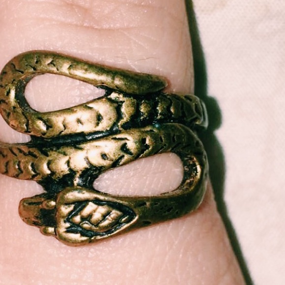 Brandy Melville Jewelry Brandy Melville Gold Snake Ring Poshmark