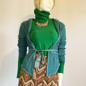 🎀Small / Medium Free People Hooded Cardigan