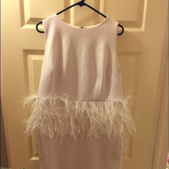 White feather dress
