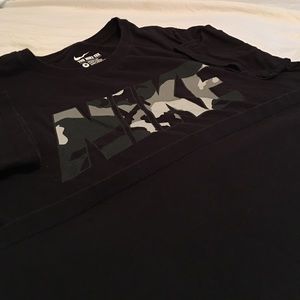 Nike Athletic cut camo shirt