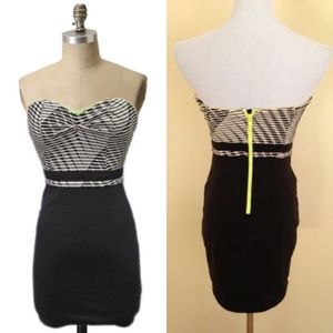 Silence + Noise Strapless Mini Dress