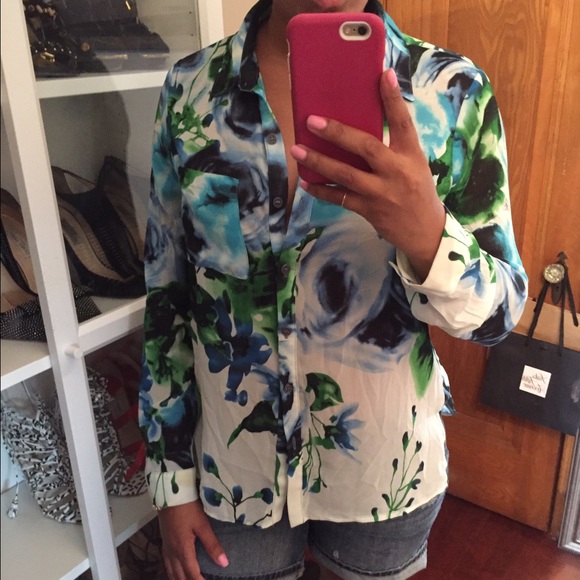 Forever 21 floral blouse