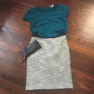 Loft NWOT tweed pencil skirt size 8