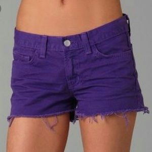 J Brand Purple Cut Offs