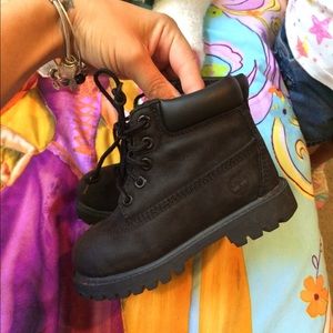 Toddler Black Timberlands