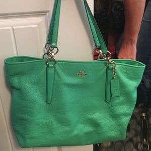 Green coach purse