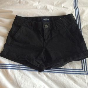 Black American eagle chino shorts