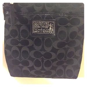 Black Coach Poppy Canvas Crossbody, Small