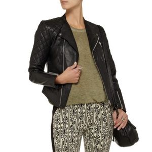 Genuine leather moto jacket by Walter Baker