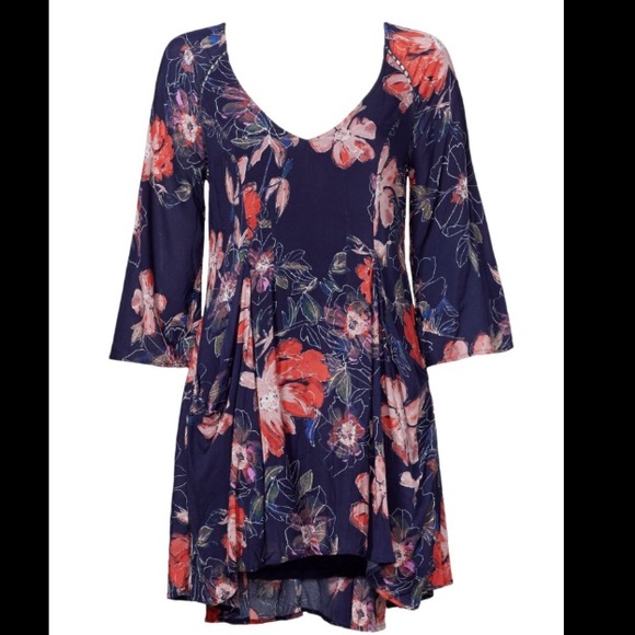 Free people floral sundress size 2