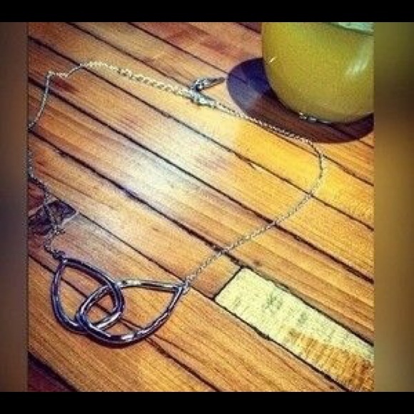 C+ I Interlocking Double Teardrop Necklace