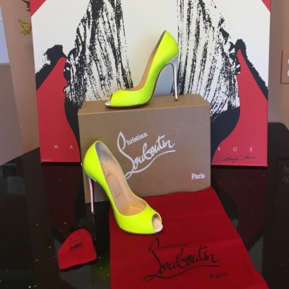 Neon Christian Louboutin Pumps Youpi 120