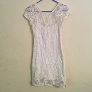 Lace body dress