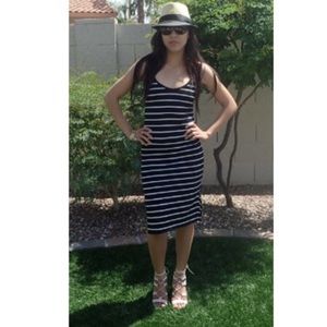 Black and White Stripe Dress