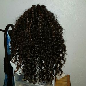 Pure natural bohemian wig,