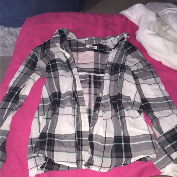 Black grey and white FLANNEL
