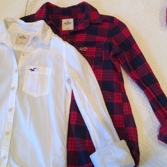 Hollister button downs 3 pack