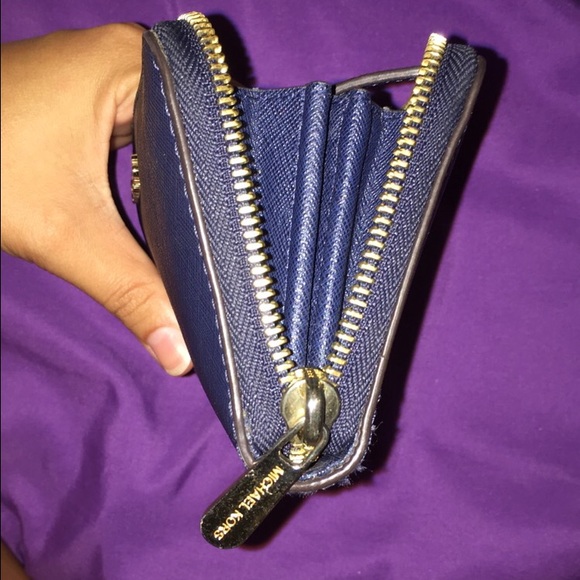 Navy blue Michael kors wallet clutch jet set - Picture 4 of 4