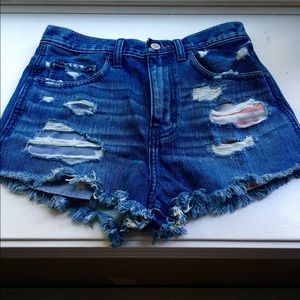 High waisted Hollister American shorts