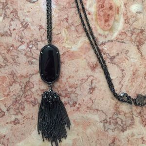 Kendra Scott Black on Black Rayne Necklace