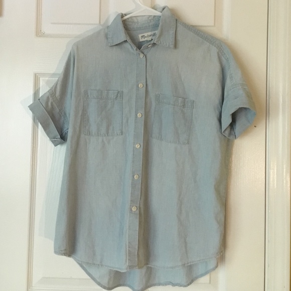Madewell Chambray Courier Shirt XS