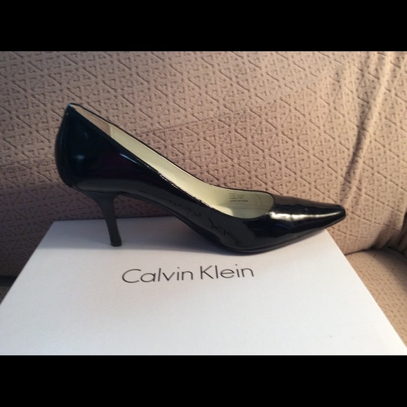 Black Patent classic pumps
