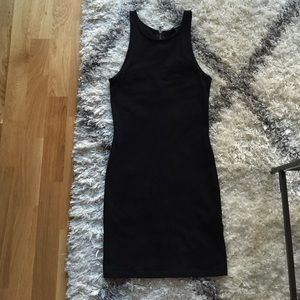Black Dress Zipper Down Back