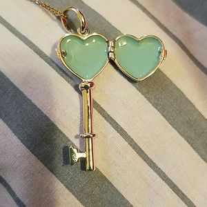 Key heart locket necklace from Send The Trend