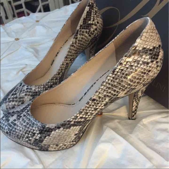 Faux Snake skin heels
