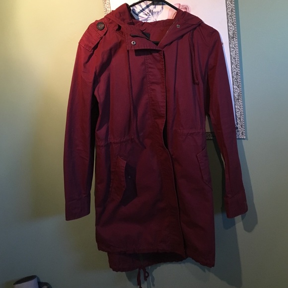 Deep Red Utility Jacket