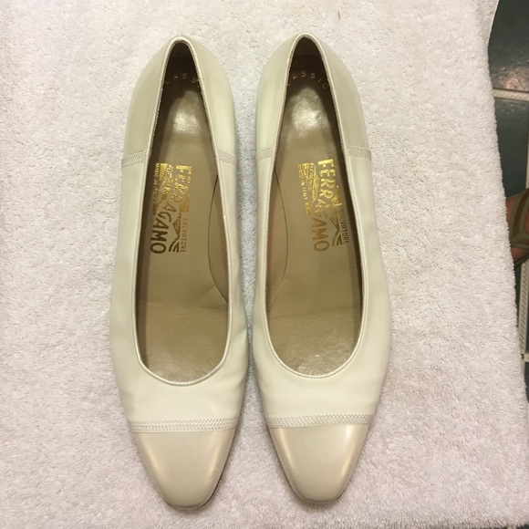 White pumps