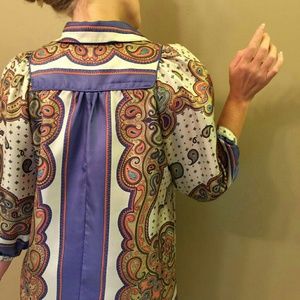 Nicole Miller Silk Design Blouse