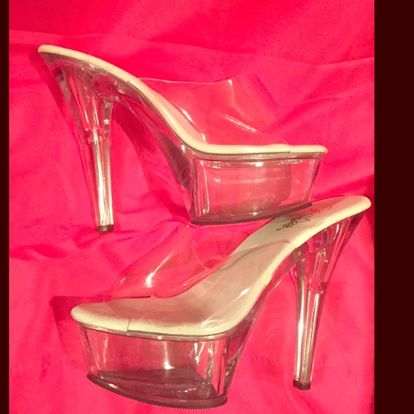 Pleasers clear platforms