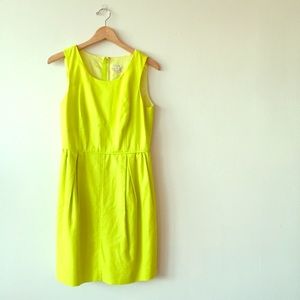 J. Crew Shift Dress with Pleats and Pockets