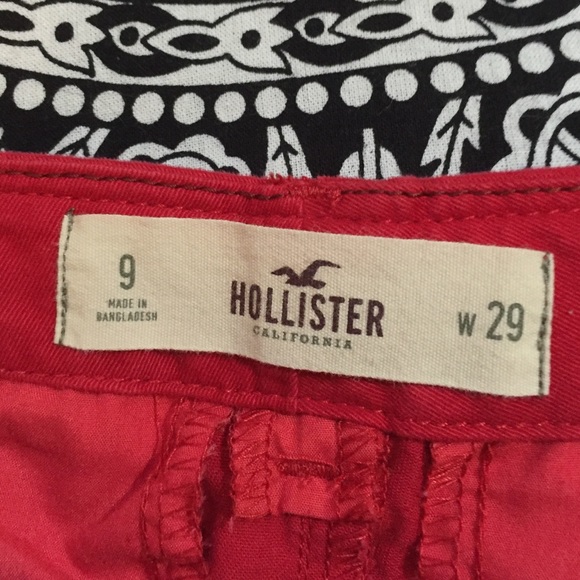 Hollister Red and Lime Green Shorts Bundle - Picture 4 of 4