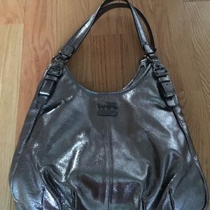 Leather coach bag