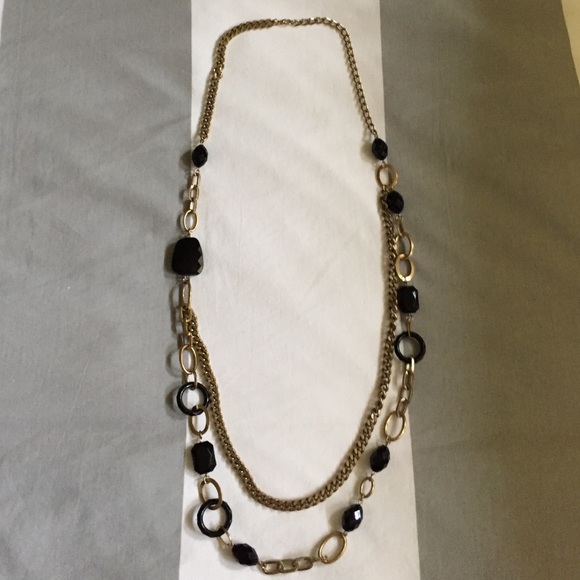 Costume Jewlery✨ Black & Gold Layered Necklace