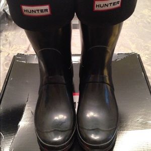 Hunter Rain Boots and Boot Liners