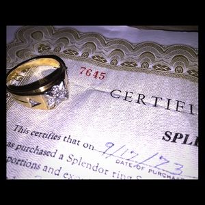 Men's 14k Gold 3/4 CT Diamond Ring