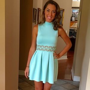 Baby blue cocktail dress by Sabo Skirt