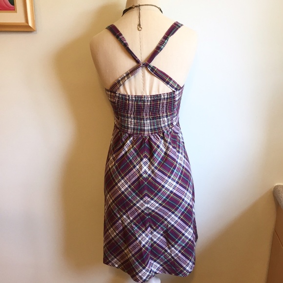 💥Kimchi Blue Plaid Criss Cross Pocket Dress - Picture 2 of 4