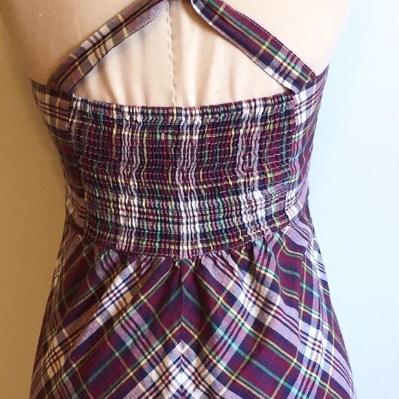 💥Kimchi Blue Plaid Criss Cross Pocket Dress - Picture 4 of 4