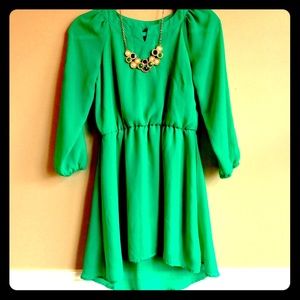 Emerald Green Boutique Dress