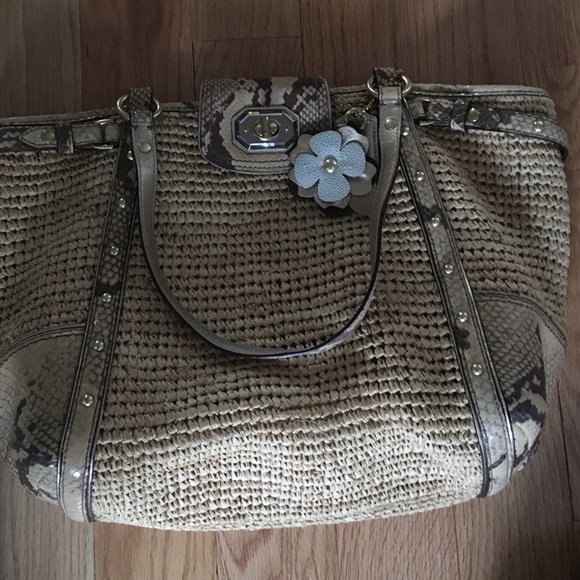 Coach straw bag - Picture 1 of 1